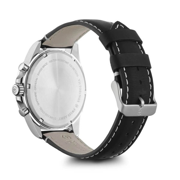 Victorinox Fieldforce Chrono Black Leather Strap 3
