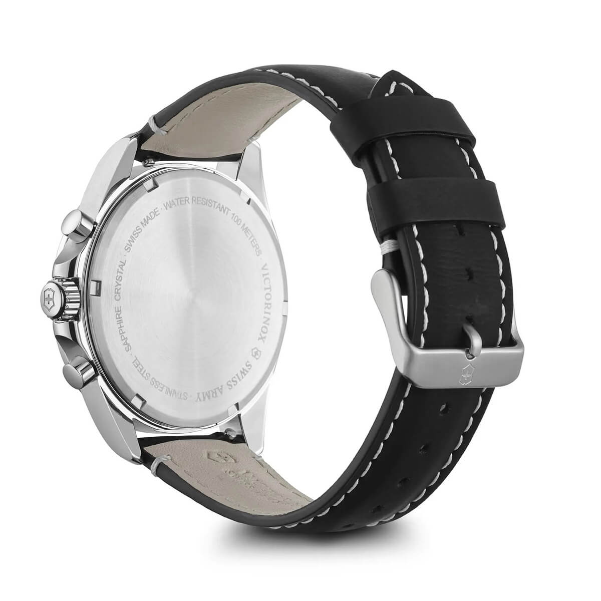 Victorinox Fieldforce Chrono Black Leather Strap 3