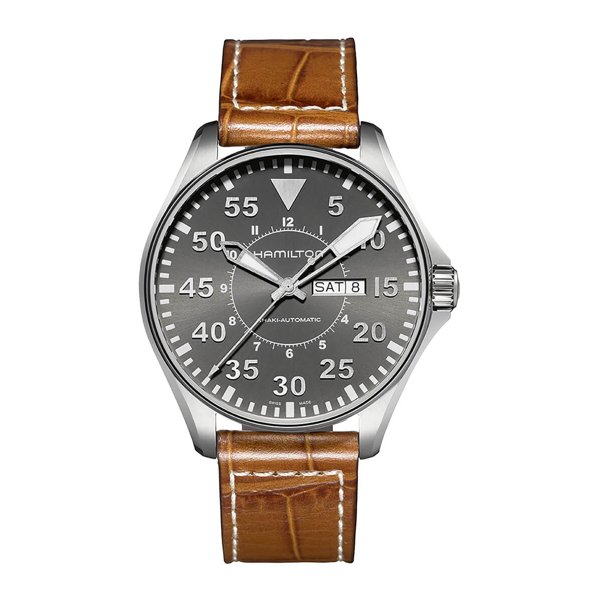 Hamilton Khaki Aviation Pilot Day Date Auto Watch H64715885