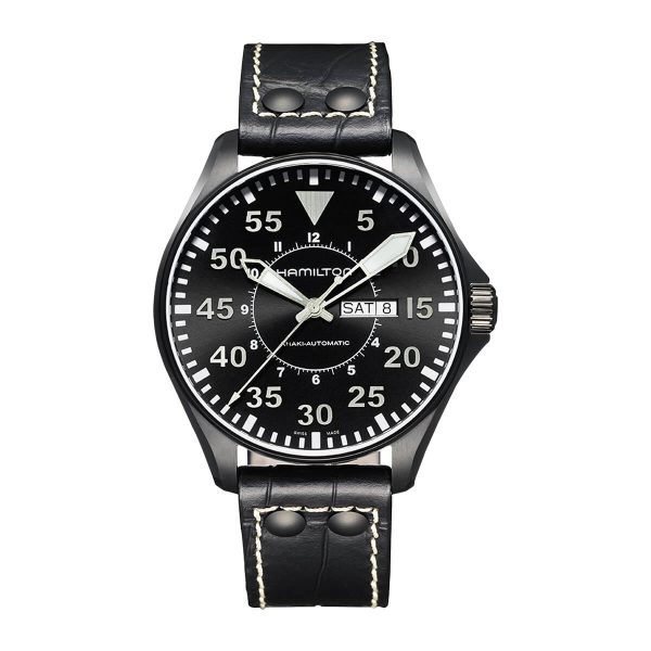 Hamilton Khaki Aviation Pilot Day Date Auto Watch H64785835