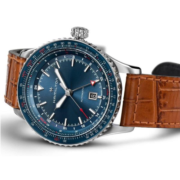 Hamilton Khaki Aviation Converter Auto GMT Watch H76715540 3