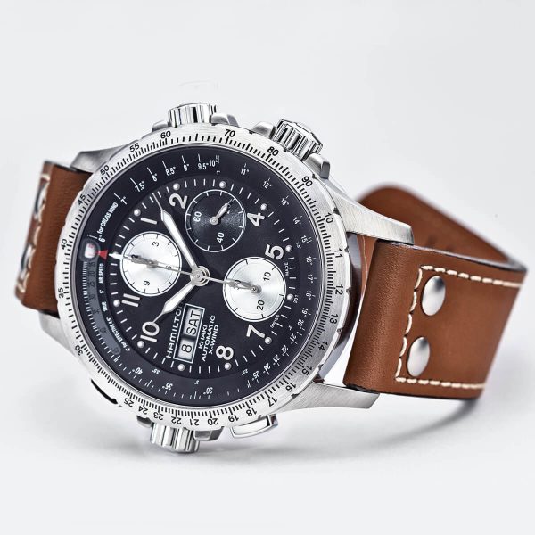 Hamilton Khaki Aviation X-Wind Auto Chrono Watch H77616533 3