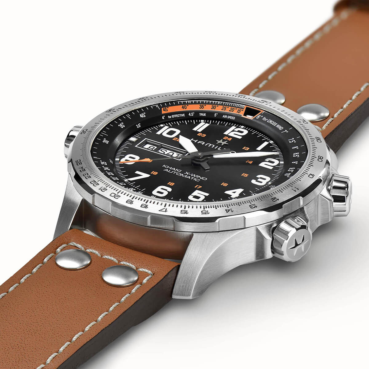 Hamilton Khaki Aviation X-Wind Day Date Auto Watch H77755533 2