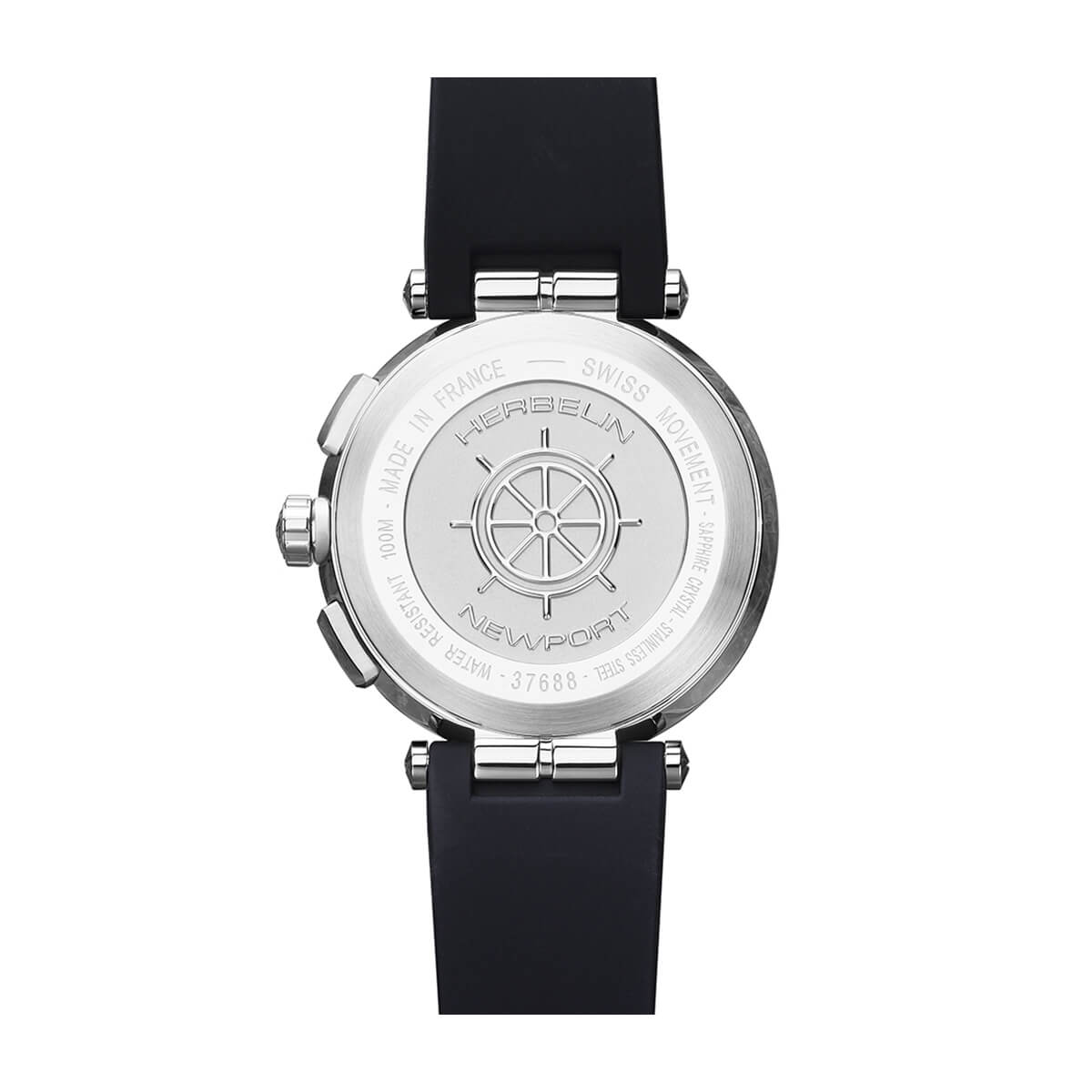 Michel Herbelin Newport Chrono Watch 37688/G33TCA 2