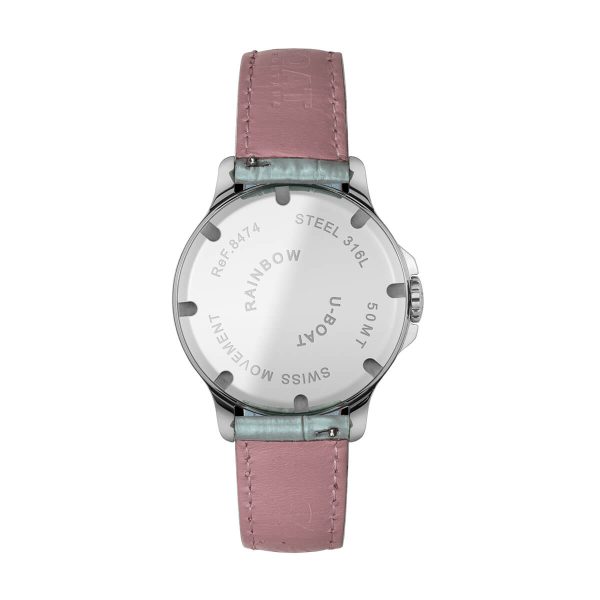 U-Boat Rainbow 38 Blue SS Watch 2