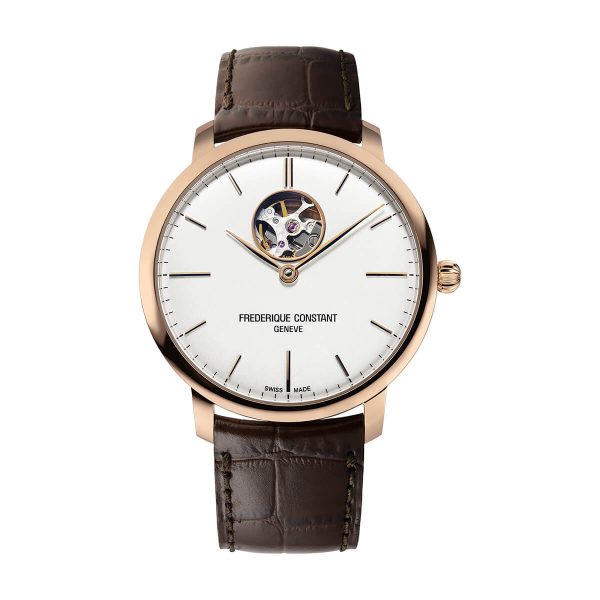 Frederique Constant Slimline Heart Beat Automatic Watch FC-312V4S4