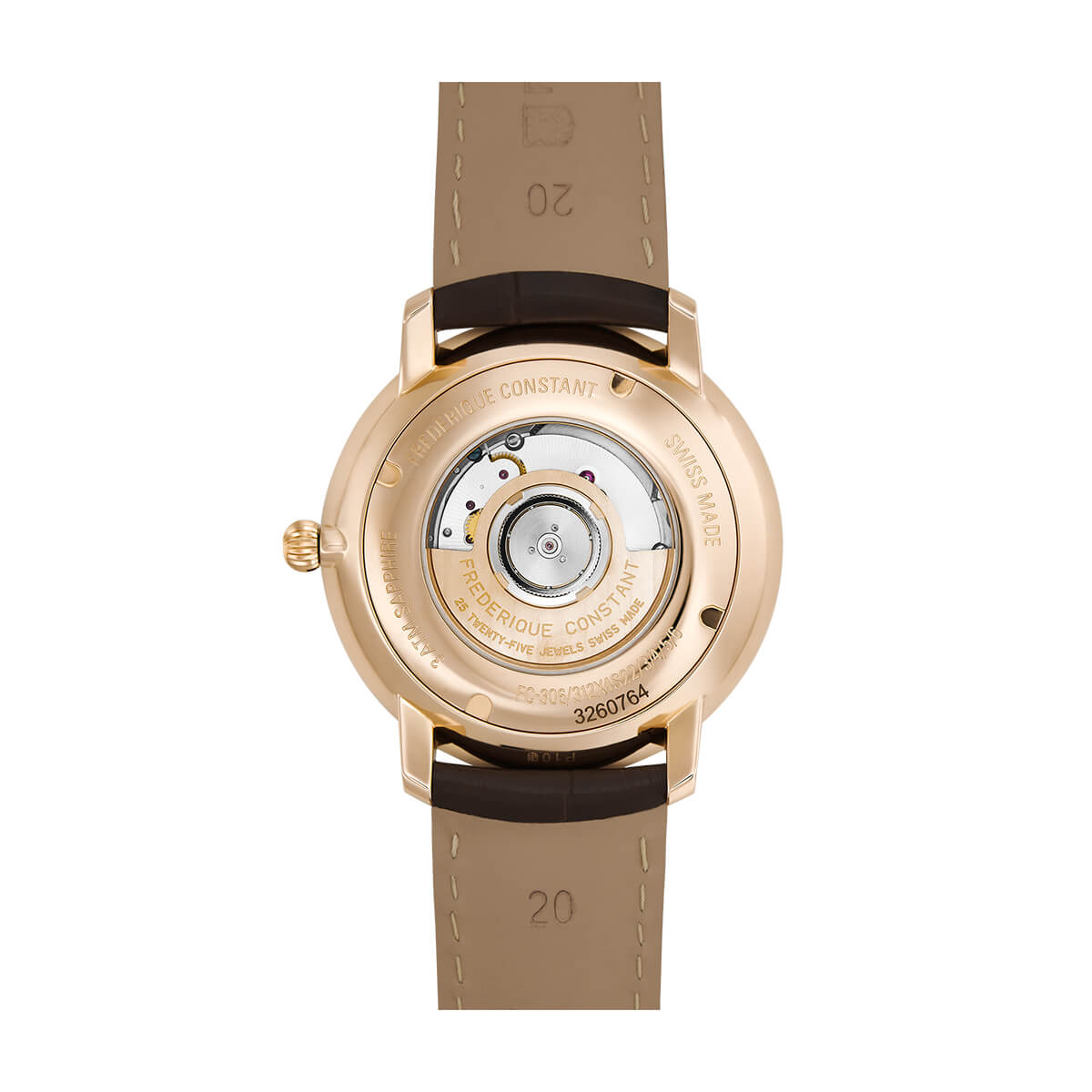 Frederique Constant Slimline Heart Beat Automatic Watch FC-312V4S4 2