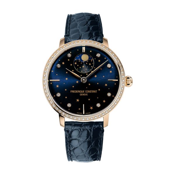 Frederique Constant Manufacture Slimline Moonphase Stars Watch FC-701NSD3SD4
