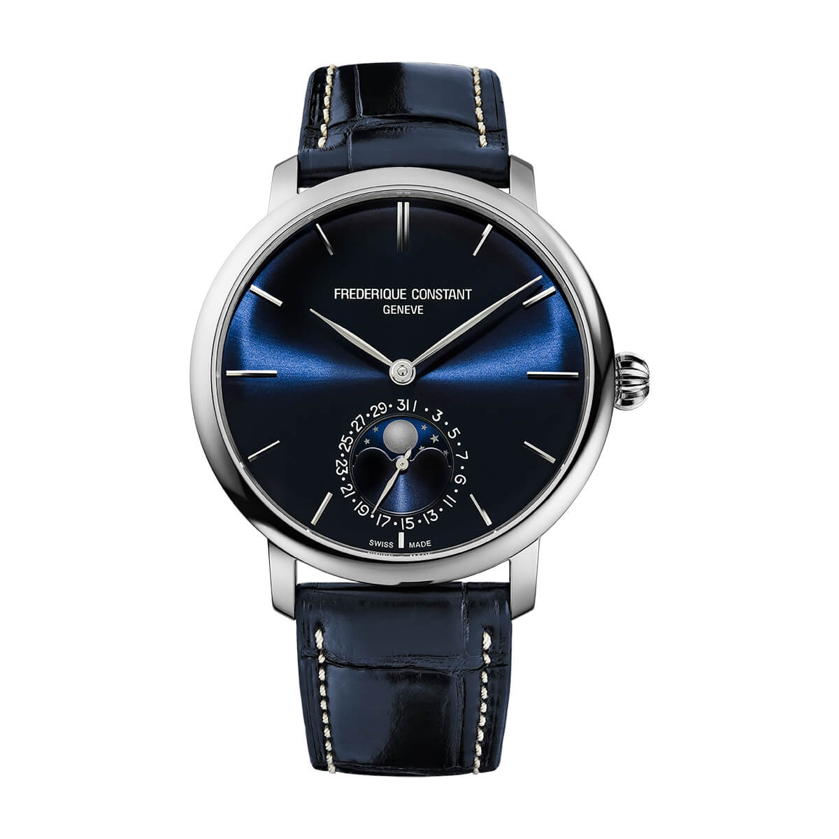 FC-705N4S6 Frederique Constant Manufacture Slimline Moonphase Watch FC-705N4S6