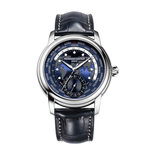 Frederique Constant Manufacture Classic Worldtimer Watch FC-718NWM4H6