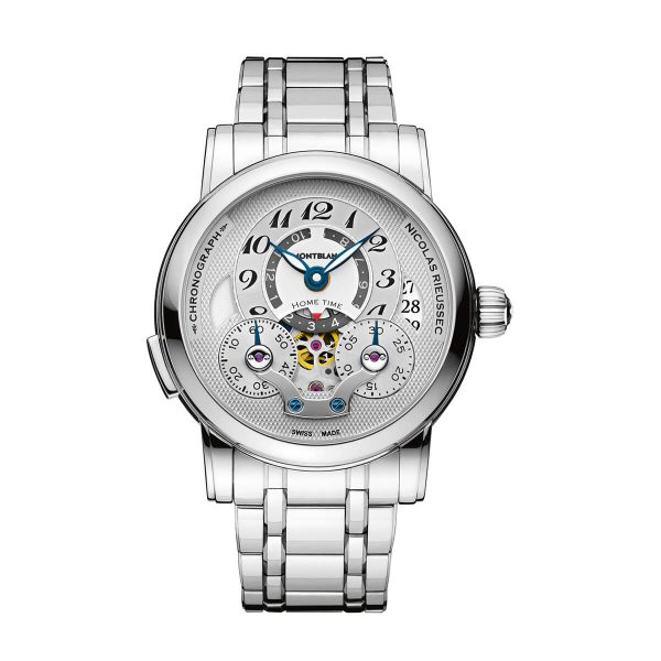 Montblanc Nicolas Rieussec Chronograph Open Home Time Watch 107068 2