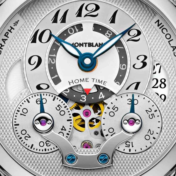 Montblanc Nicolas Rieussec Chronograph Open Home Time Watch 107068 3