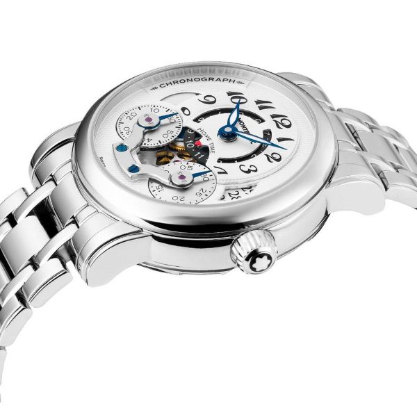 Montblanc Nicolas Rieussec Chronograph Open Home Time Watch 107068 4