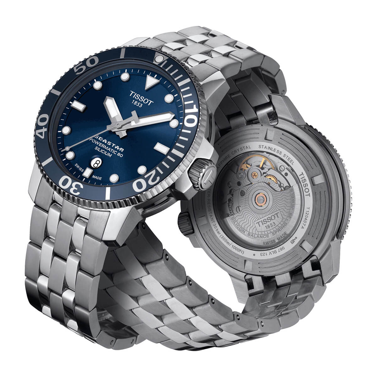 Tissot Seastar 1000 Powermatic 80 Silicium Watch T120.407.11.041.01 3