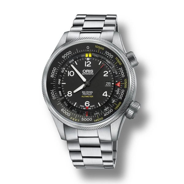 Oris Big Crown Propilot Altimeter With Feet Scale Watch 01 733 7705 4134-Set 8 23 19