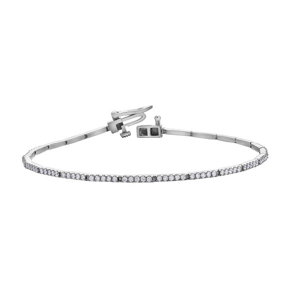 Diamond Tennis Bracelet in 10kt White Gold BBR916W/100-10