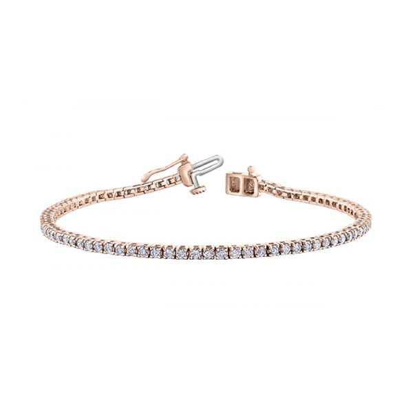 Diamond Tennis Bracelet in 10kt Rose Gold BBR977RG/4-10