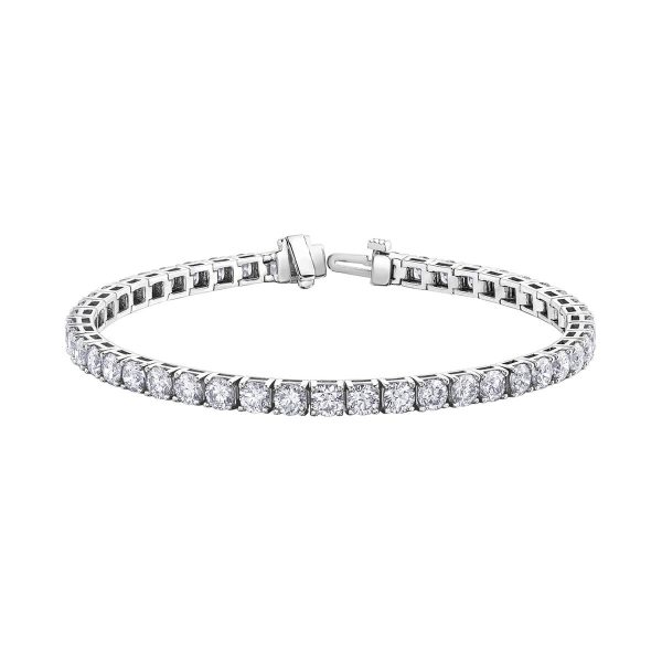 Diamond Tennis Bracelet in 10kt White Gold BBR977WG/10-10