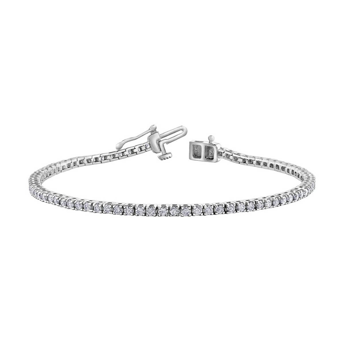 Diamond Tennis Bracelet in 10kt White Gold BBR977WG/3-10