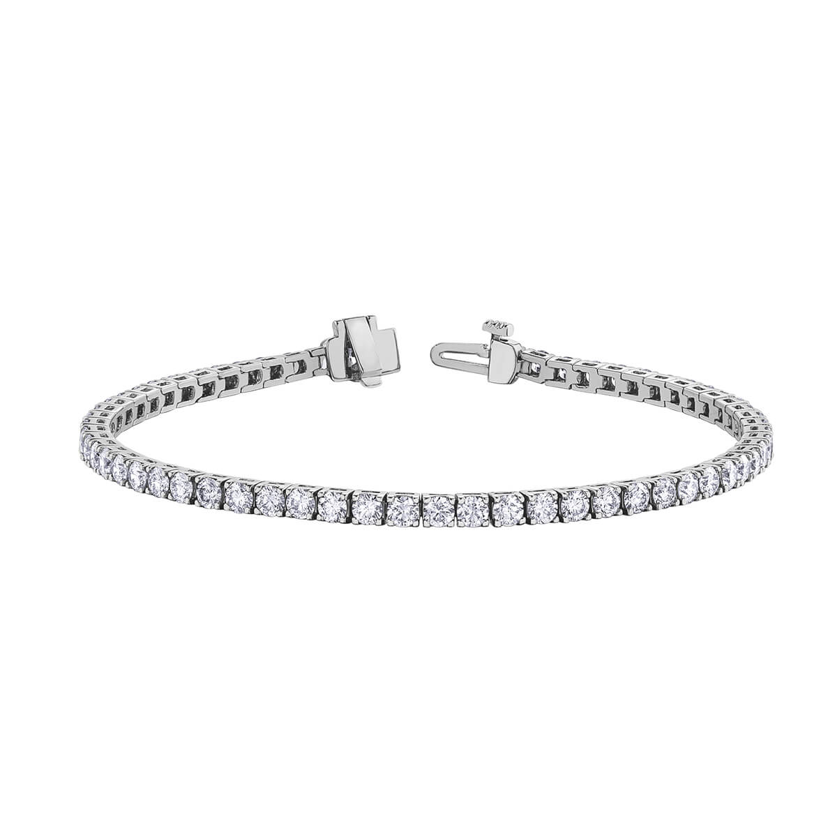 Diamond Tennis Bracelet in 10kt White Gold BBR977WG/5-10