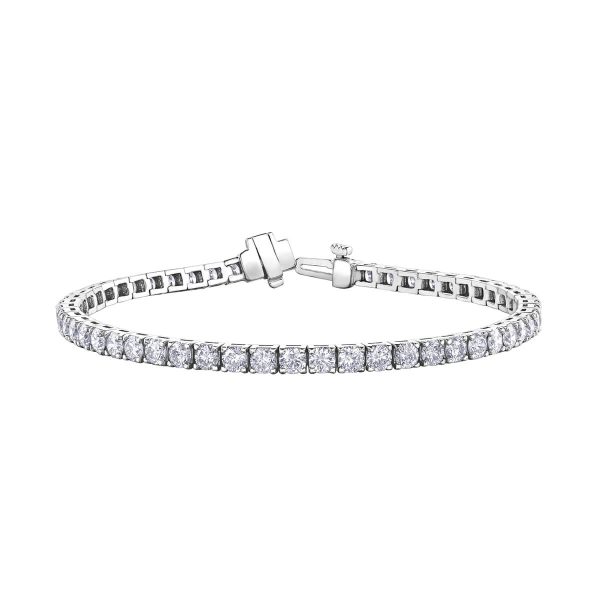 Diamond Tennis Bracelet in 10kt White Gold BBR977WG/7-10