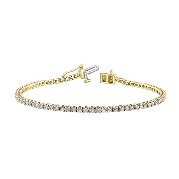 Diamond Tennis Bracelet in 10kt Yellow Gold BBR977/3-10