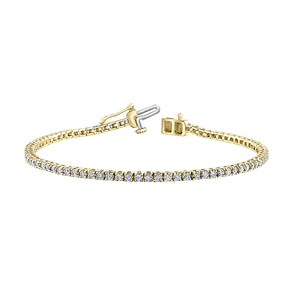 Diamond Tennis Bracelet in 10kt Yellow Gold BBR977/4-10
