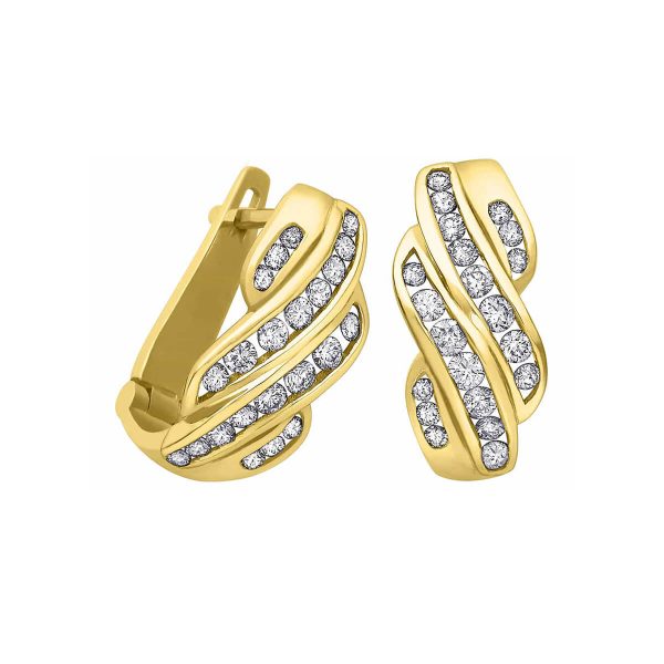 Diamond Earrings in 10kt Yellow Gold EE1595/66-10