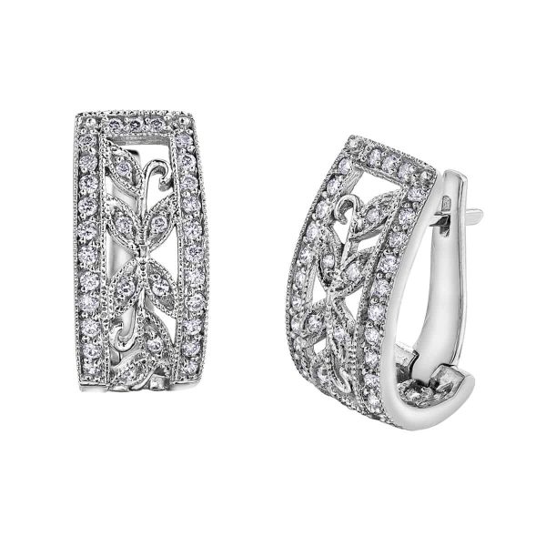Diamond Earrings in 10kt White Gold EE1758W/50-10