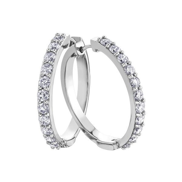 Diamond Earrings in 10kt White Gold EE2985W/200-10