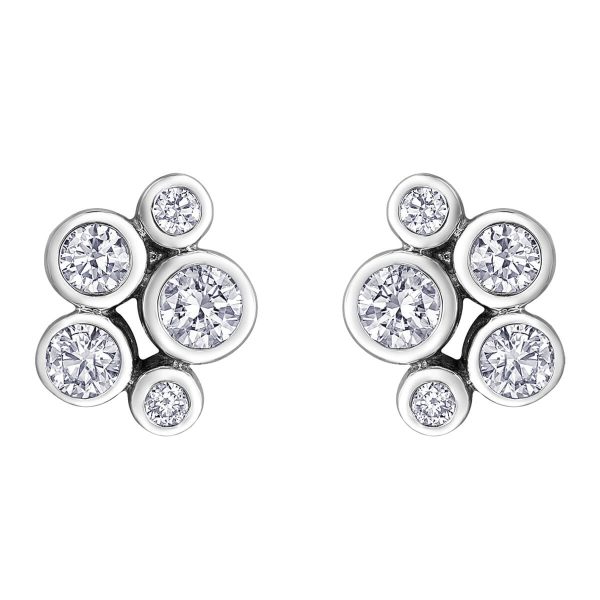 Diamond Earrings in 10kt White Gold EE4167W/50-10