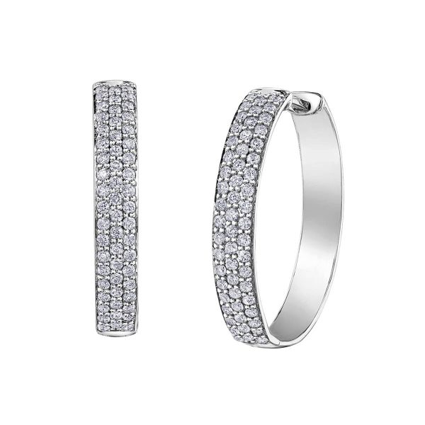 Diamond Earrings in 10kt White Gold EE4172W/50-10