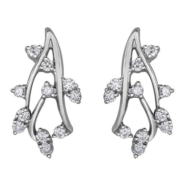 Diamond Earrings in 10kt White Gold EE4176WG/50-10