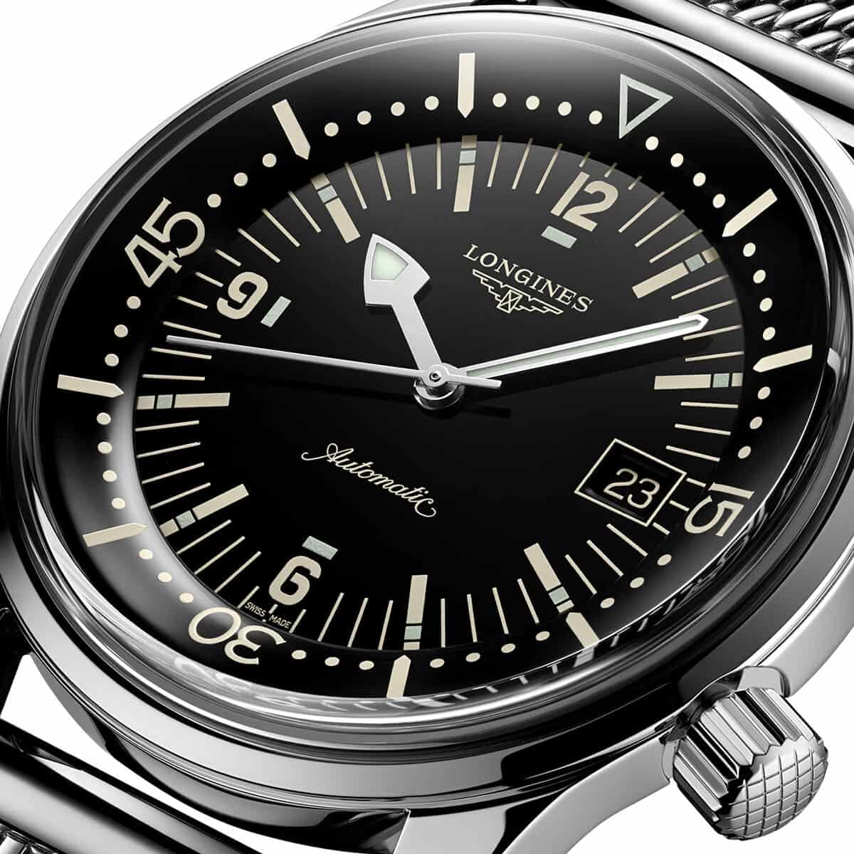 The Longines Legend Diver Watch L3.774.4.50.6 3