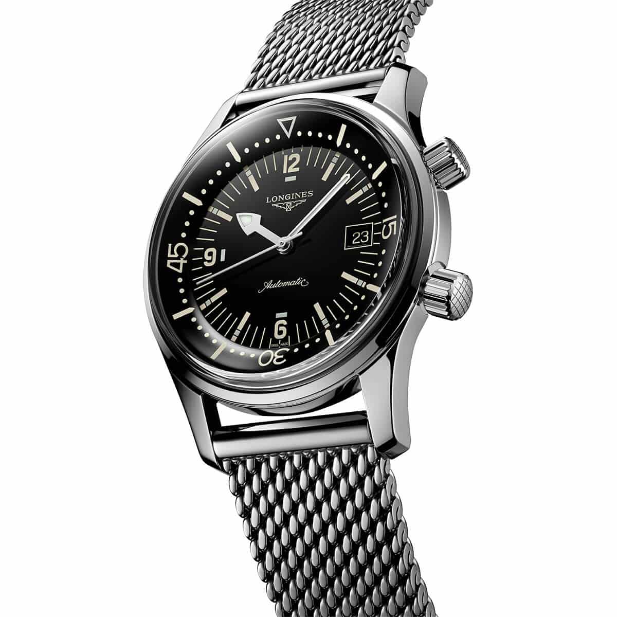 The Longines Legend Diver Watch L3.774.4.50.6 4