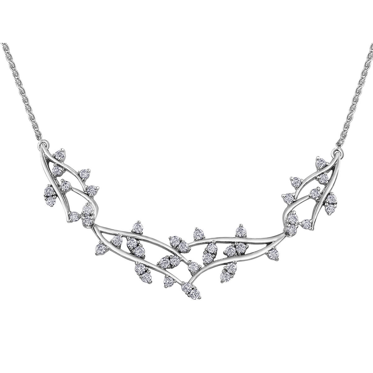 Diamond Necklace in 10kt White Gold NN274W/100C-10