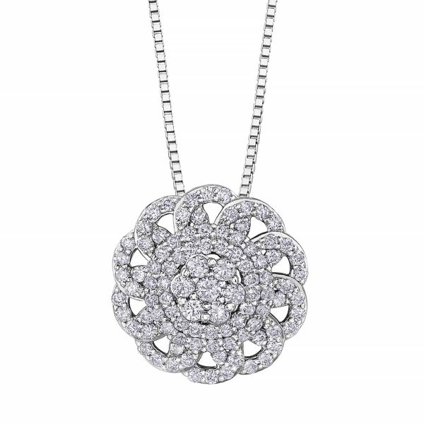 Diamond pendant in 10kt White Gold PP4150W/50C-10