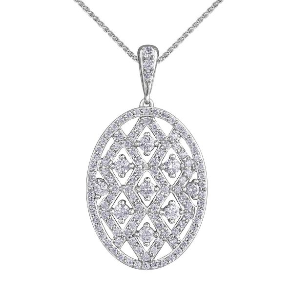 Diamond pendant in 10kt White Gold PP4151W/100C-10