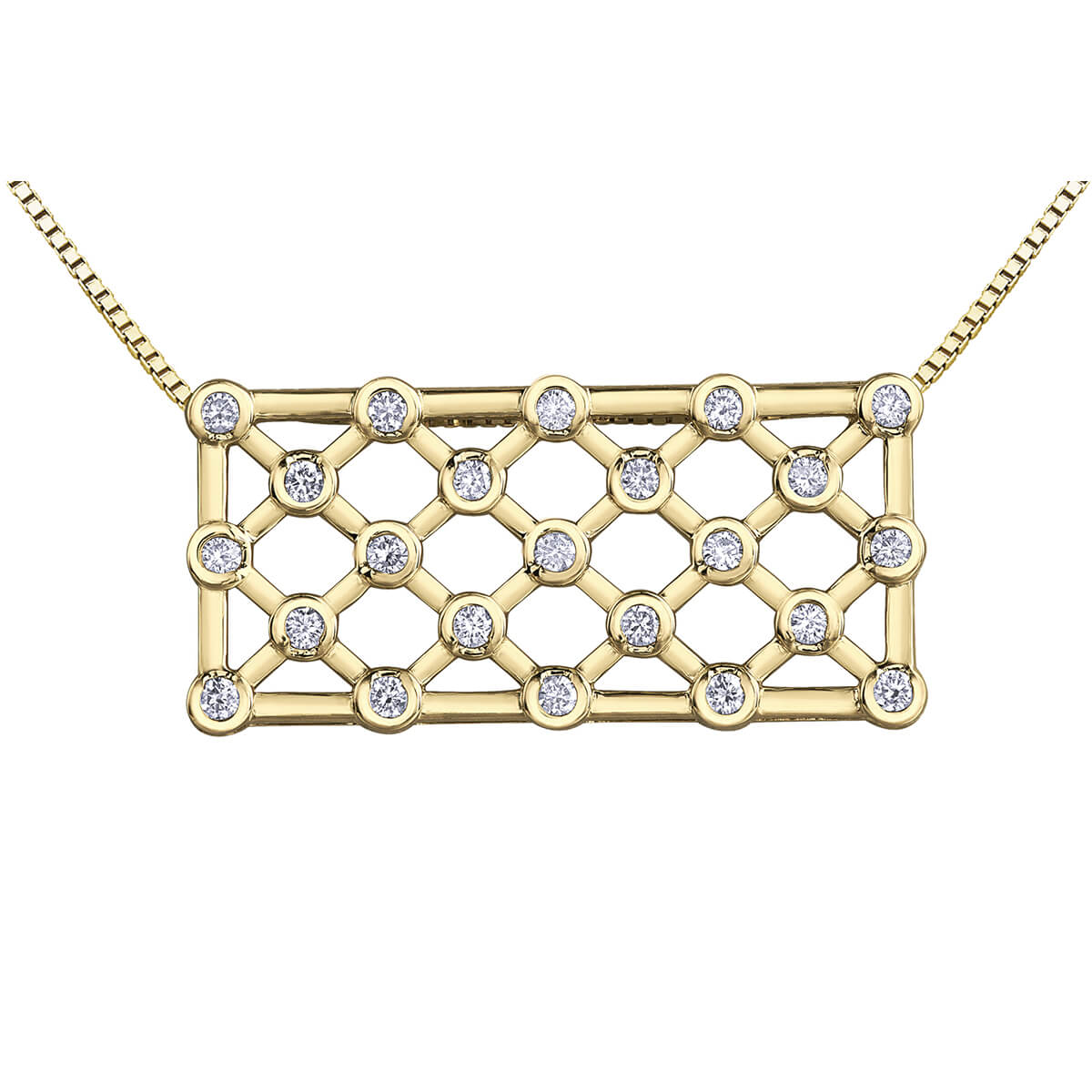 PP4158YG Diamond pendant in 10kt Yellow Gold PP4158/50C-10