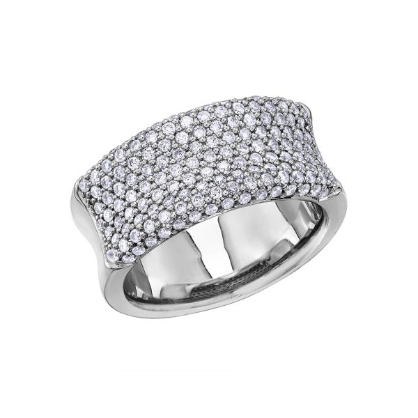 Diamond Anniversary Ring in 10kt White Gold R50H14/200-10W6.5