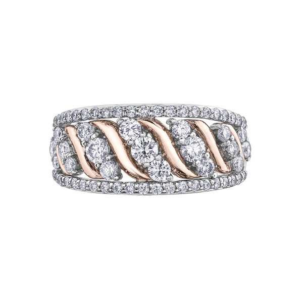 Diamond Anniversary Ring in 10kt White Rose Gold R50H47WR/100-10