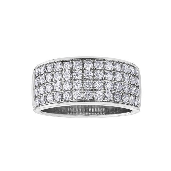 Diamond Ladies Ring in 10kt White Gold R50J65WG/100-10