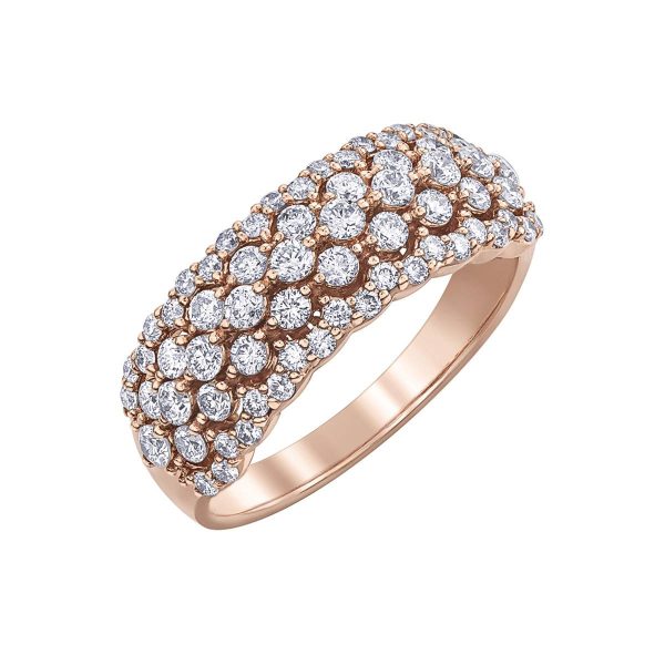 Diamond Ladies Ring in 10kt Rose Gold R50K15RG/100-10