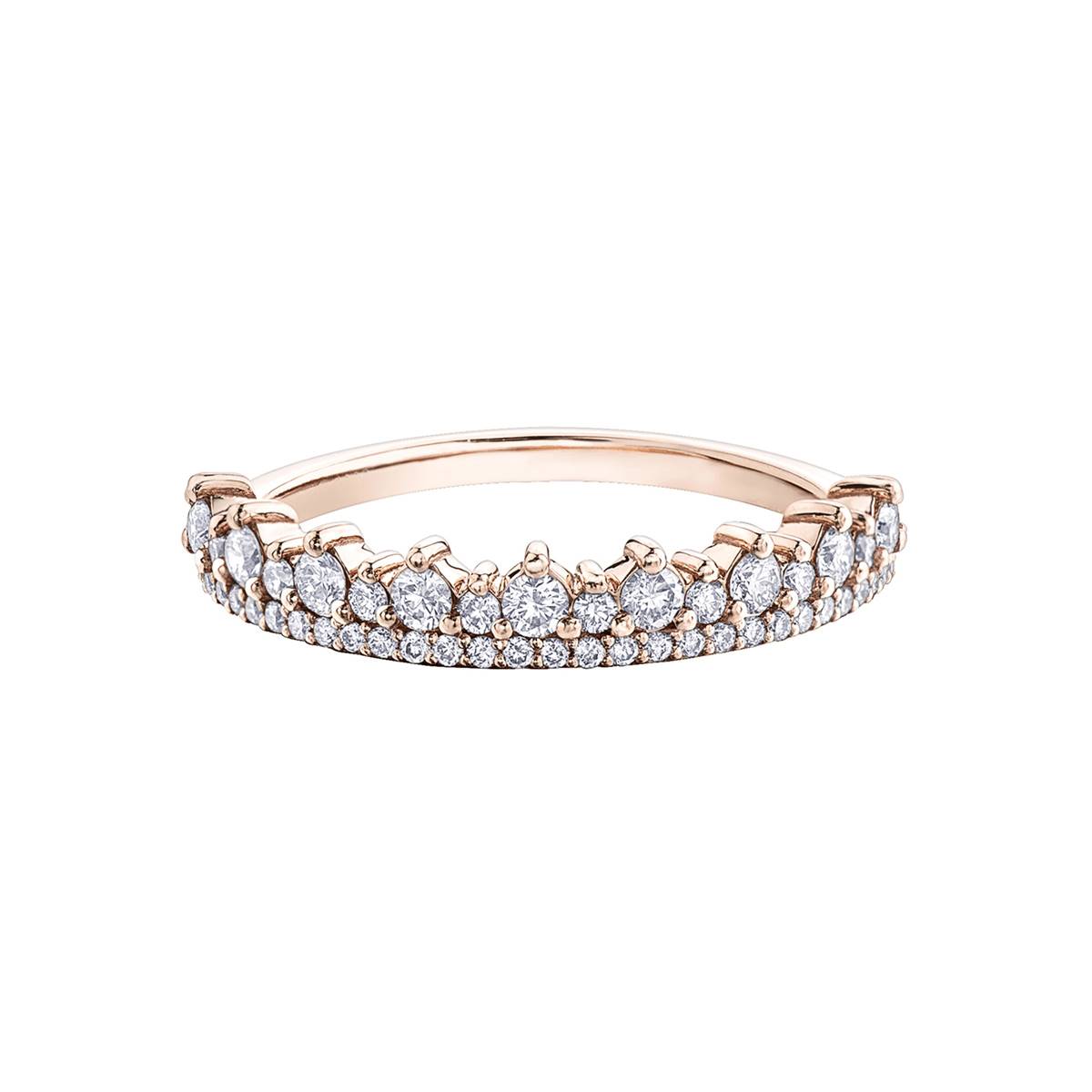 Diamond Ladies Ring in 10kt Rose Gold R50K89RG/50-10