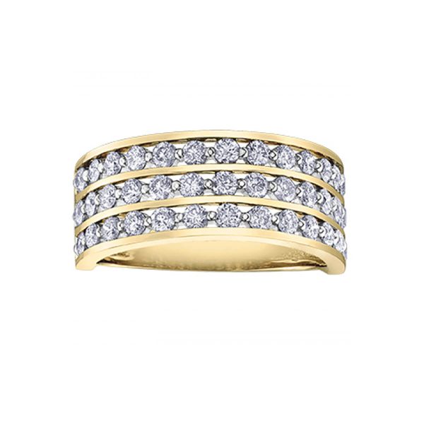 Diamond Ladies Ring in 10kt Yellow White Gold R50L75YW/100-10