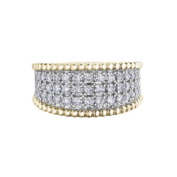Diamond Ladies Ring in 10kt Yellow White Gold R51J69YW/100-10
