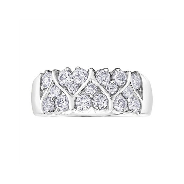 Diamond Ladies Ring in 10kt White Gold R51M23WG/100-10