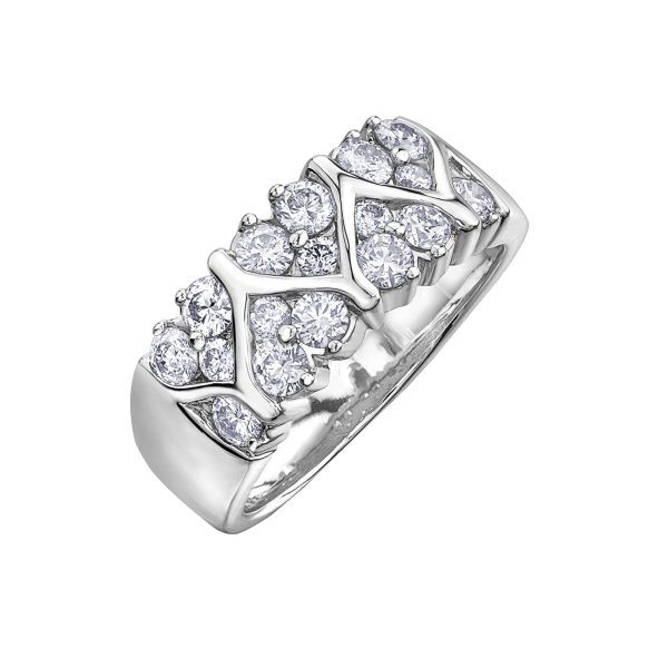 Diamond Ladies Ring in 10kt White Gold R51M23WG/100-10 2