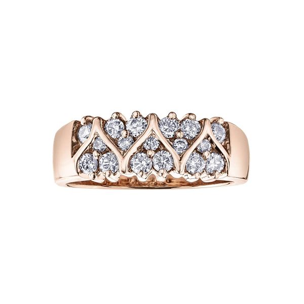 Diamond Ladies Ring in 10kt Rose Gold R51M55RG/50-10