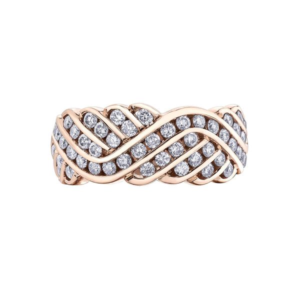 Diamond Ladies Ring in 10kt Rose Gold R51M98RG/100-10